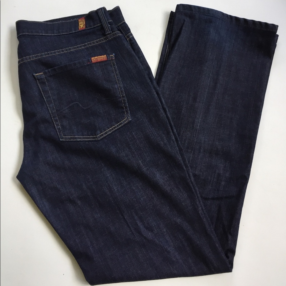 7 For All Mankind Dark Blue Jeans